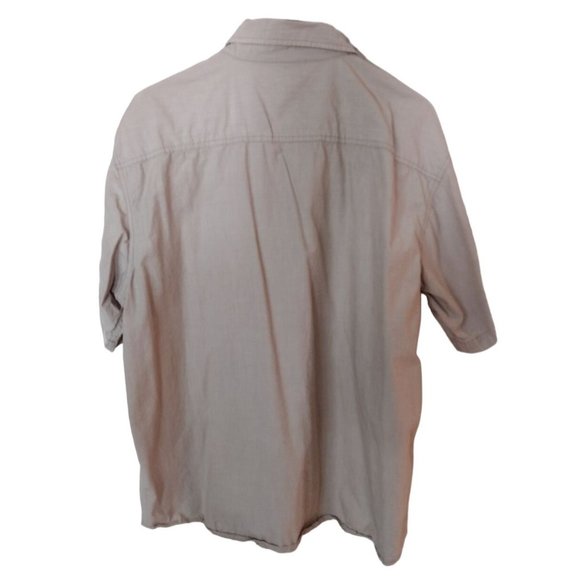Men's XL Tan Carhartt Short Sleeve Button Up Shirt - Picture 4 of 6